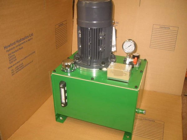 230v HYDRAULIC POWERPACK 9.5LPM 125 BAR  2.2KW  JD GREEN - PP-23